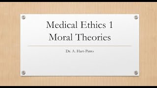 Medical Ethics 1  Moral Theories [upl. by Burty203]