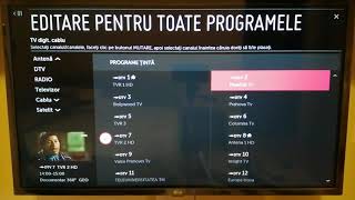 Editarea si aranjarea canalelor la Televizor LG in functie de preferinte [upl. by Ewolram934]