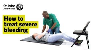 How to Treat Severe Bleeding  First Aid Training  St John Ambulance [upl. by Leif694]