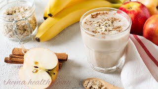 Appleampoatmeal breakfast smoothiealmased protein [upl. by Ronyam]