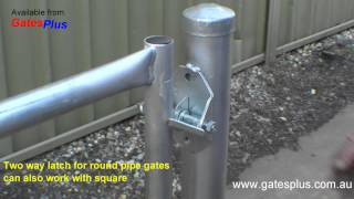 Gate Latch 2 way for round pipe and square [upl. by Nakashima732]