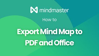 How to Export Mind Map to PDF and Office  EdrawMind formerly MindMaster Tutorial [upl. by Terencio]