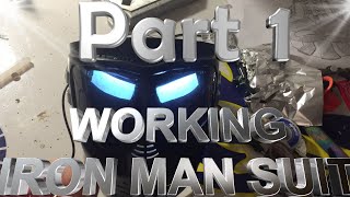 Making A Working Iron Man Suit Part 1 Eye Lights [upl. by Fredrick336]