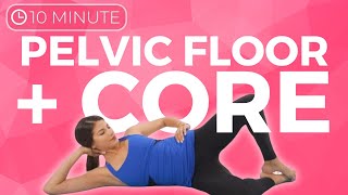 10 minute Postnatal Yoga for Core Pelvic Floor amp Diastasis Recti [upl. by Samaria]