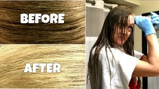 DIY Natural HAIR LIGHTENING amp COLOR REMOVAL  No Damage [upl. by Rossner]