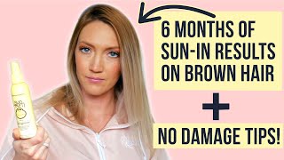 How to Use SunIn without Damaging Your Hair  Tips for Using Sun Bum amp Go Blonder on Brown Hair [upl. by Ailegnave199]