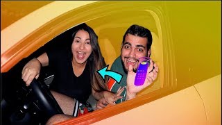 VIBRATING PRANK ON GIRLFRIENDcute reaction [upl. by Arela]