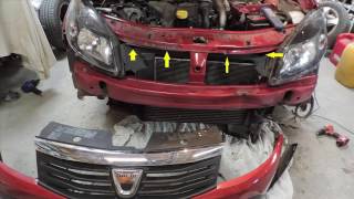 Comment changer le radiateur dune SANDERO STEPWAY How to change the radiator of a DACIA SANDERO [upl. by Natassia]