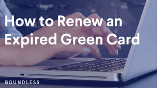 How to Renew an Expired Green Card [upl. by Yeltihw217]