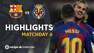 Highlights FC Barcelona vs Villarreal CF 21 [upl. by Herv]