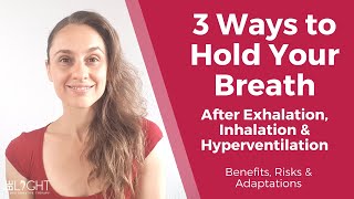 Holding Breath After Exhale After Inhale After Hyperventilation  Benefits Risks amp Adaptations [upl. by Nyroc]