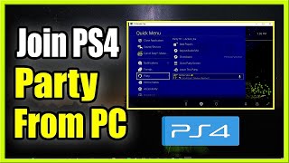 How to JOIN a PS4 Party Chat from your PC Computer Tutorial [upl. by Rhee]