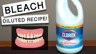 SAFELY Use DILUTED BLEACH As MOUTHWASH  Diluted Bleach Mouthwash Recipe [upl. by Nairred]