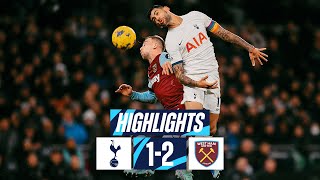 TOTTENHAM HOTSPUR 12 WEST HAM  PREMIER LEAGUE HIGHLIGHTS [upl. by Pippas]