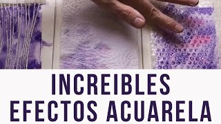 3 TRUCOS muy fáciles para TEXTURAS con Acuarelas [upl. by Leimaj]