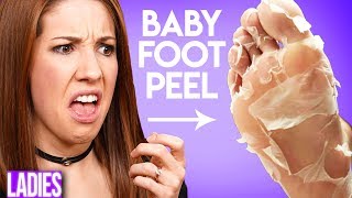 WE TESTED A CRAZY FOOT PEEL MASK [upl. by Gould]