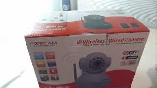 Foscam Wireless IP Camera Unboxing and Review HD [upl. by Eob]