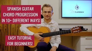 Flamenco Chord Progression Spanish Guitar Chords  Easy Flamenco Guitar Lesson [upl. by Anitnemelc]