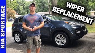 KIA Sportage Windshield Wiper Replacement 20172019 [upl. by Aseiram587]