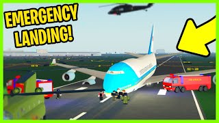 EMERGENCY LANDING with NO gears President Roleplay  PTFS Roblox [upl. by Ker]