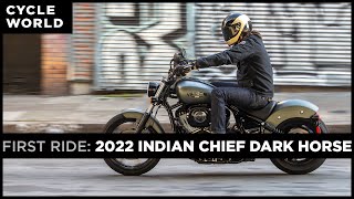 2022 Indian Chief Dark Horse First Ride [upl. by Adnahsar712]