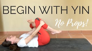 Yin Yoga Class for Beginners  No Props 30 min Full Body Stretch [upl. by Ecirahc]