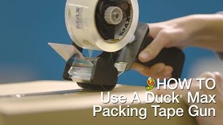 How to Use Your Duck® MAX Packing Tape Gun [upl. by Albers]