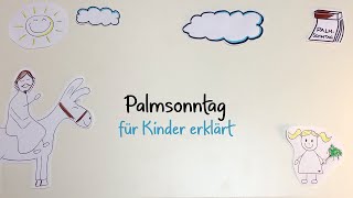 Palmsonntag für Kinder erklärt [upl. by Ayhtin]