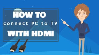 How to connect PC to TV with HDMI [upl. by Aerbma]