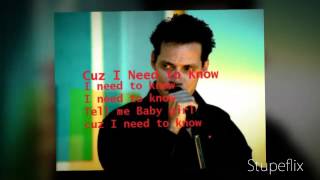 Marc Anthony quotI NEED TO KNOW quot With Lyrics [upl. by Annavahs746]