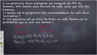 Probabilités conditionnelles  exercice 5 test [upl. by Oilerua629]