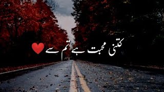 Kitni Muhabbat Hai Tumse  Sad Shero Shayari Status In Urdu  Dukhiya Poetry Hindi [upl. by Treat359]