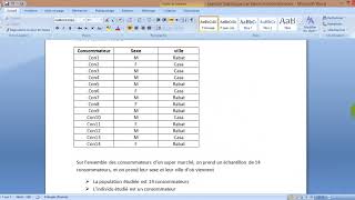 Statistique S1 partie 2 quot Application 1 quot [upl. by Berga]