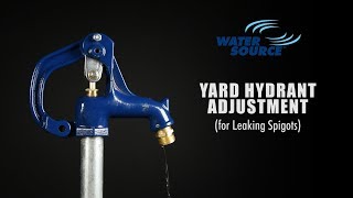 How To Adjust Leaking Water Source Frost Proof Yard Hydrant [upl. by Odraner]