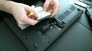 How to Install a Hard Drive into a laptop PC [upl. by Nosnibor554]