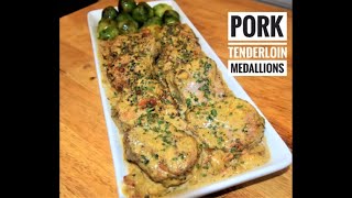 Pork Tenderloin Medallions Recipe  Easy Pork Recipes [upl. by Nosnej961]