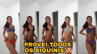 PROVANDO TODOS OS MEUS BIQUÍNIS sabia nem oq falar kkkk [upl. by Charlene]