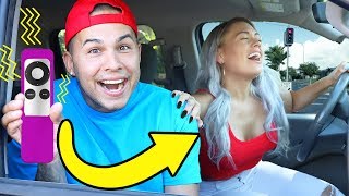 VIBRATING PRANK ON GIRLFRIEND cute reaction [upl. by Eceeryt]