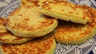 Harcha  Moroccan Semolina Bread Recipe  CookingWithAlia  Episode 310 [upl. by Yahska664]