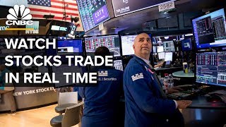 Watch stocks trade in real time after Dows third worstday ever– 3172020 [upl. by Xonk]