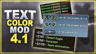 CSGO  Text Color Mod 41 Released [upl. by Hartwell]