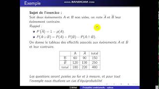 probabilités conditionnelles tableau [upl. by Gregg]