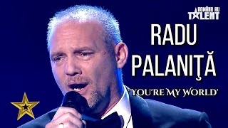 Radu Palaniță  Youre My World  LIVE on Romanias Got Talent 2021 [upl. by Enidanreb]