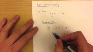 8  Algebra  Balansmetoden amp Fingermetoden [upl. by Lamoree]