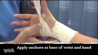 Wrist Athletic Taping [upl. by Ailuj29]