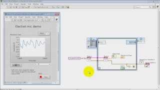 NI myRIO quotElectret Mic demoquot LabVIEW project [upl. by Vasti]