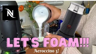 How To Foam Milk With Aeroccino 3 Make Coffee With Foam Tips amp Tricks  Easy Foamed Latte Recipe [upl. by Lebiram]