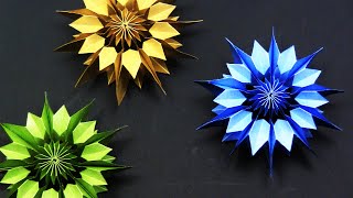 EASY DIY Paper Snowflake DIY 3D  Yakomoga EASY DIY [upl. by Ojimmas]