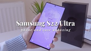 Unboxing  Samsung S22 Ultra Design Camera  Smart LED View Cover Aesthetic [upl. by Wadell]