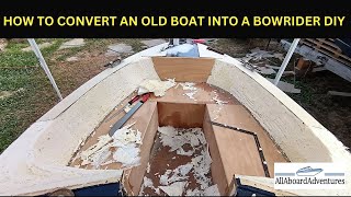 Boat conversion into Bowrider [upl. by Ocin]